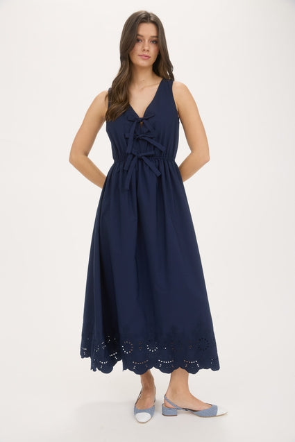 Bow Front Midi Dress