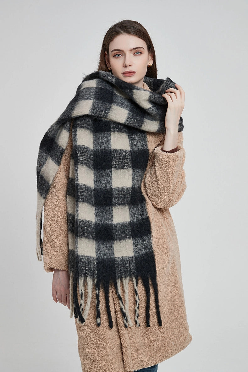 Giant Gingham Scarf