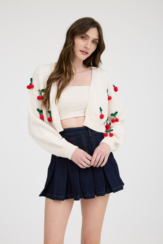 Cherry Detail Cardigan