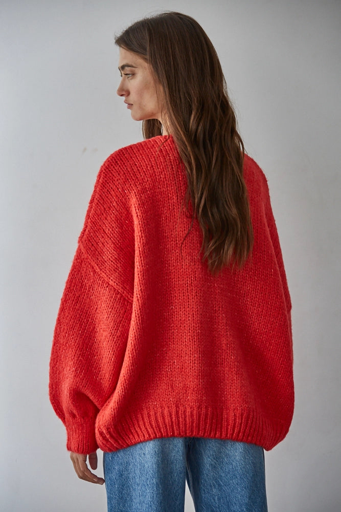 Slouchy Tie Front Cardigan
