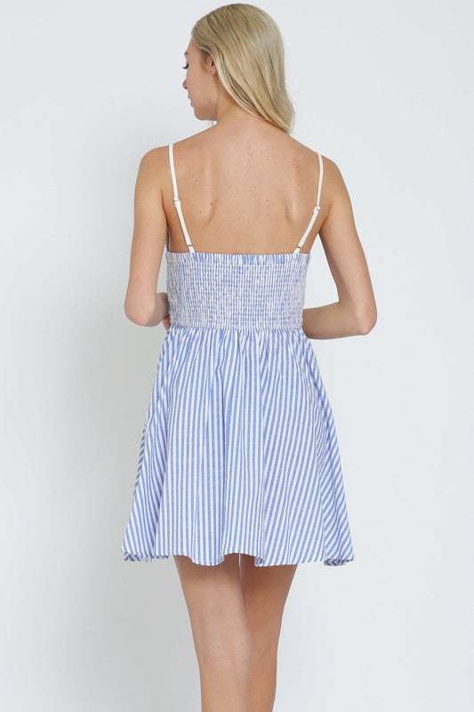 Pin Stripe Mini Dress