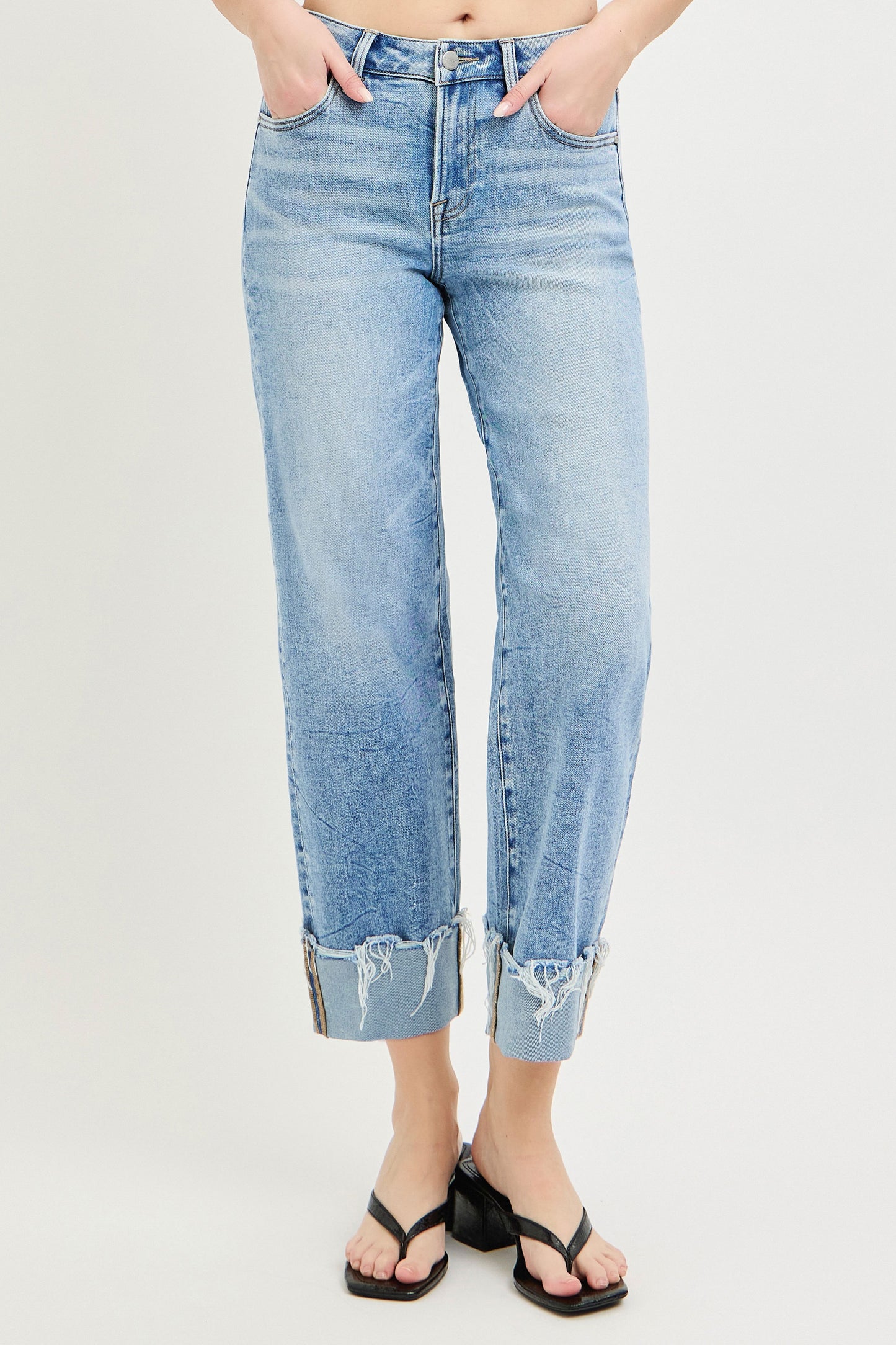 Crop High-Rise Boyfriend Jeans