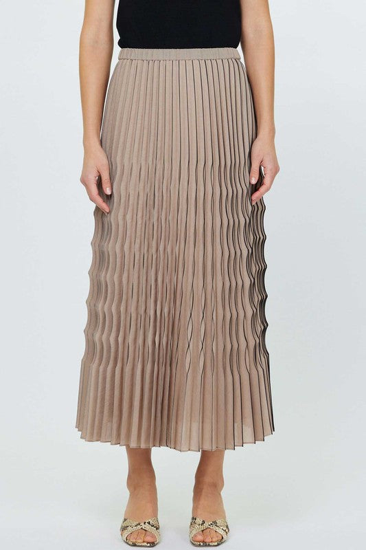 Pleated Midi Skirt
