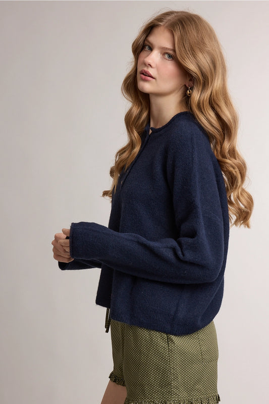 Henley Knit Sweater