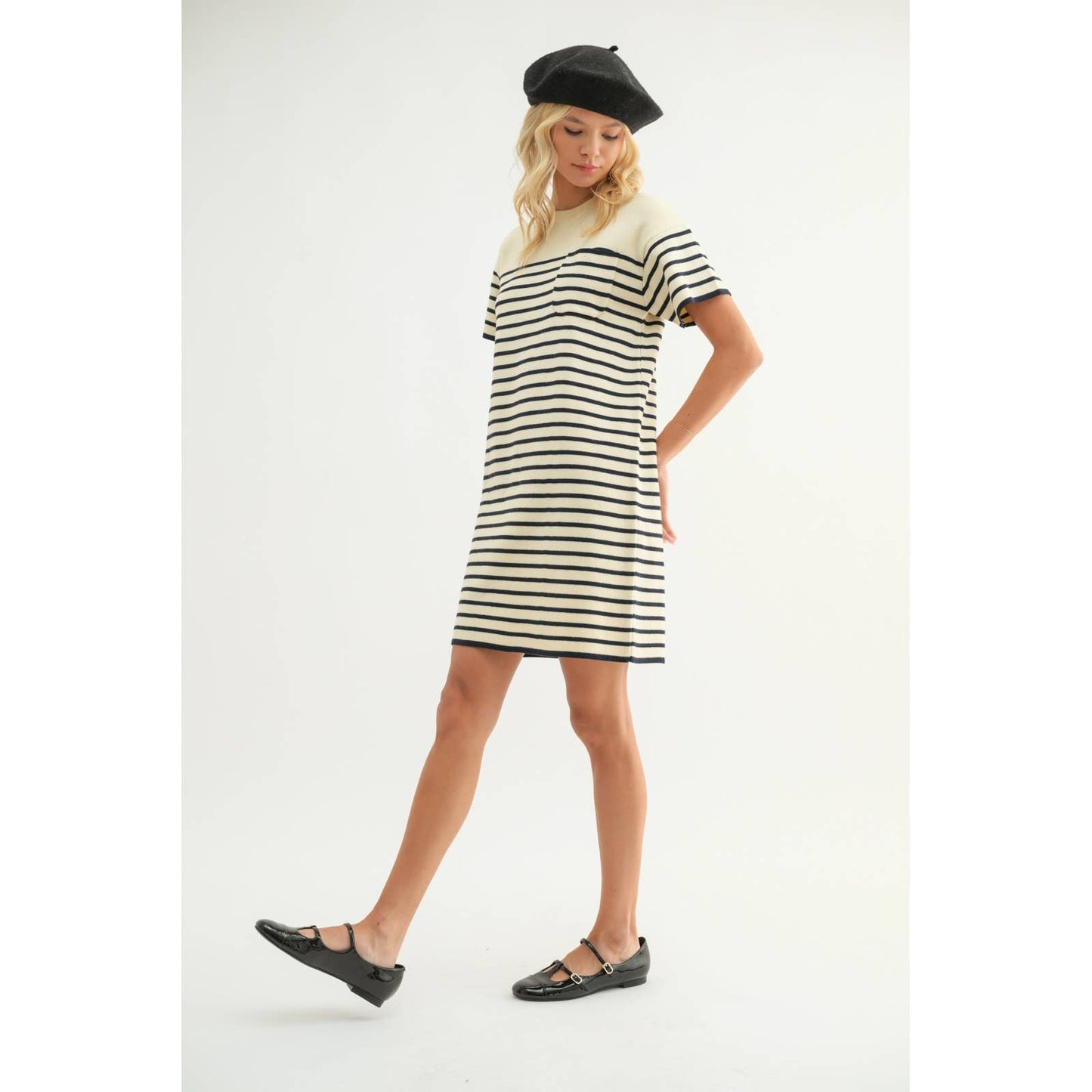Striped Sweater Mini Dress