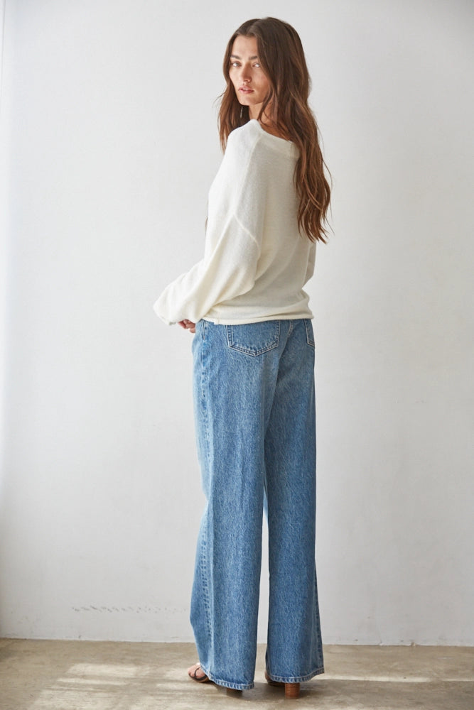 Boatneck Slouchy Sweater