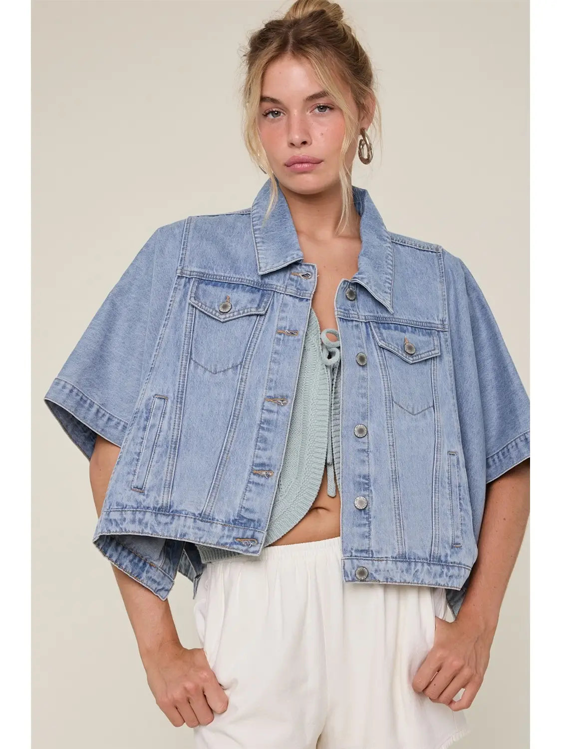 Denim Poncho