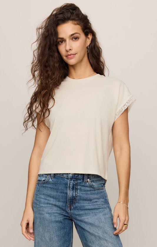 Marika Lace Trim Tee