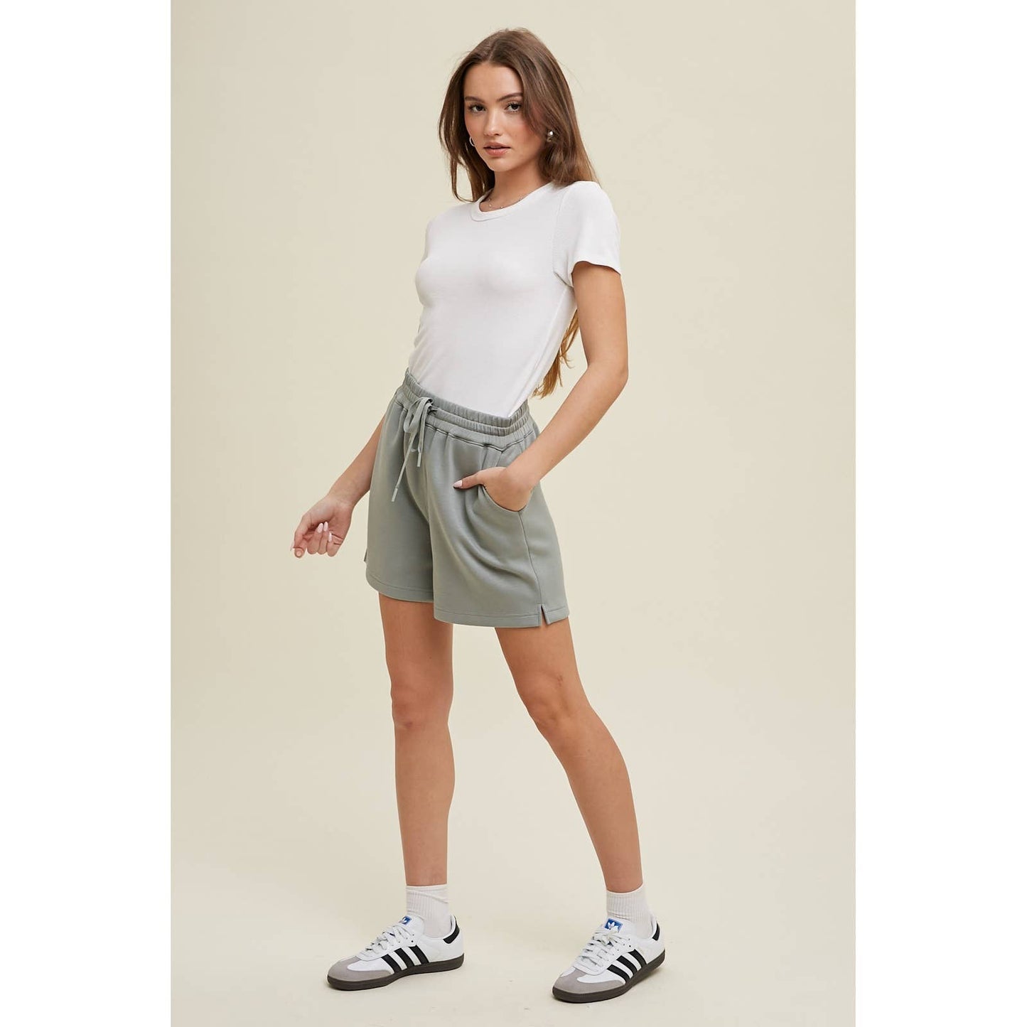 Waffle Knit Short Sleeve Top