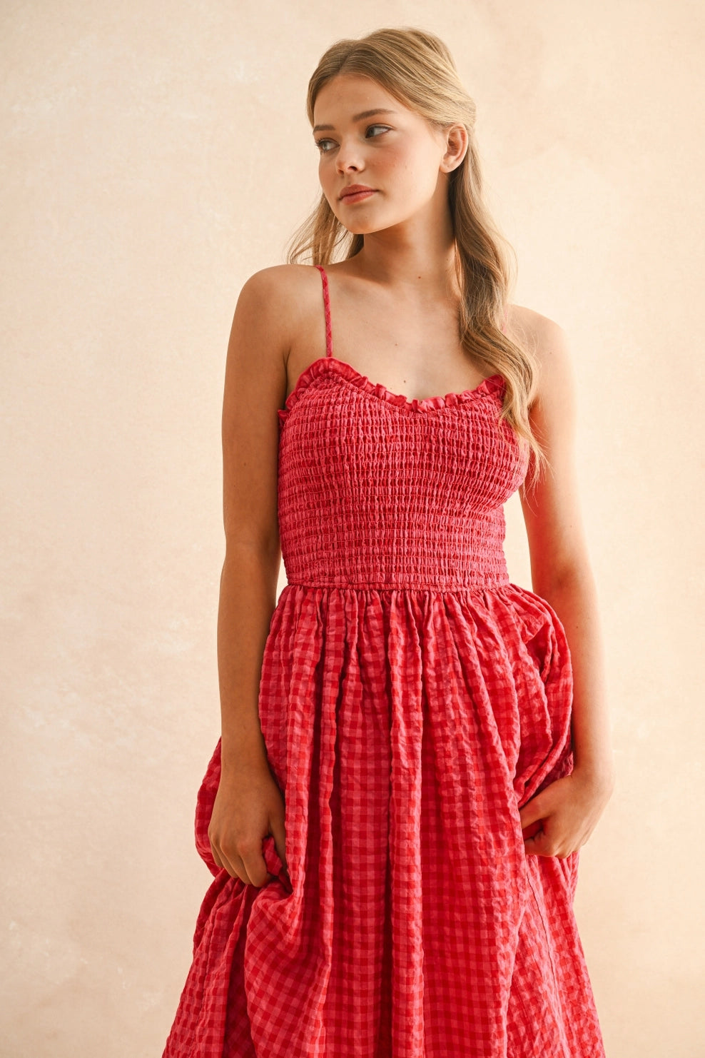 Gingham Maxi Dress