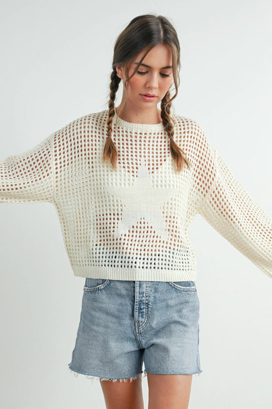Crochet Star Sweater