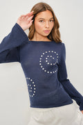 Ellie Studded Knit Top