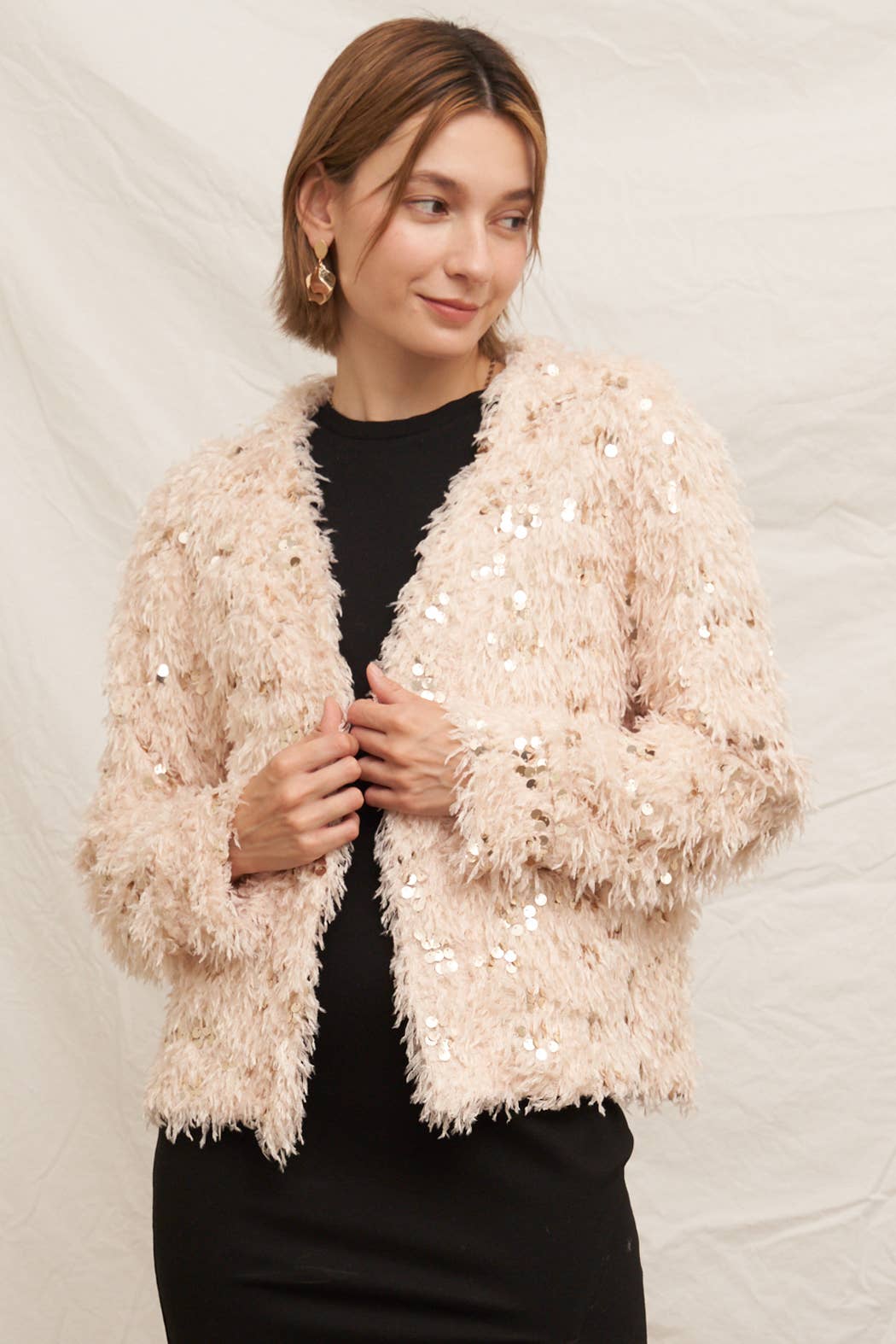 Glitter Sequin Cardi