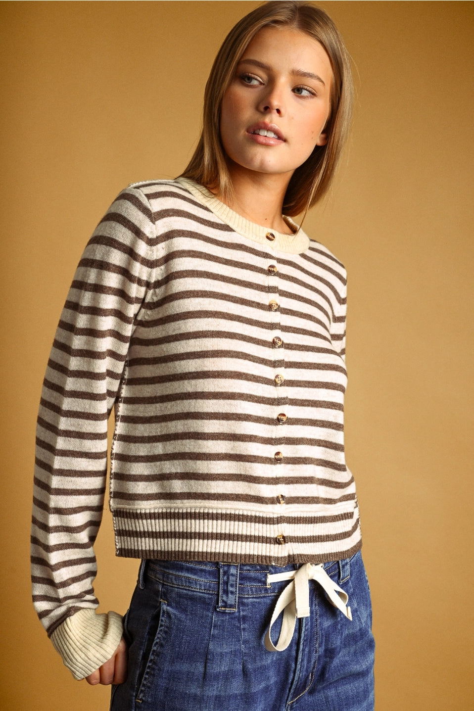 Thin Striped Cardi