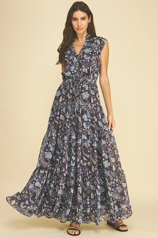 Floral Paisley Maxi Dress