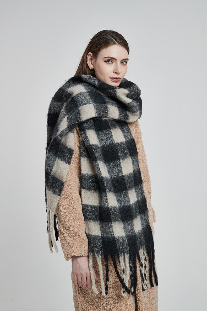 Giant Gingham Scarf