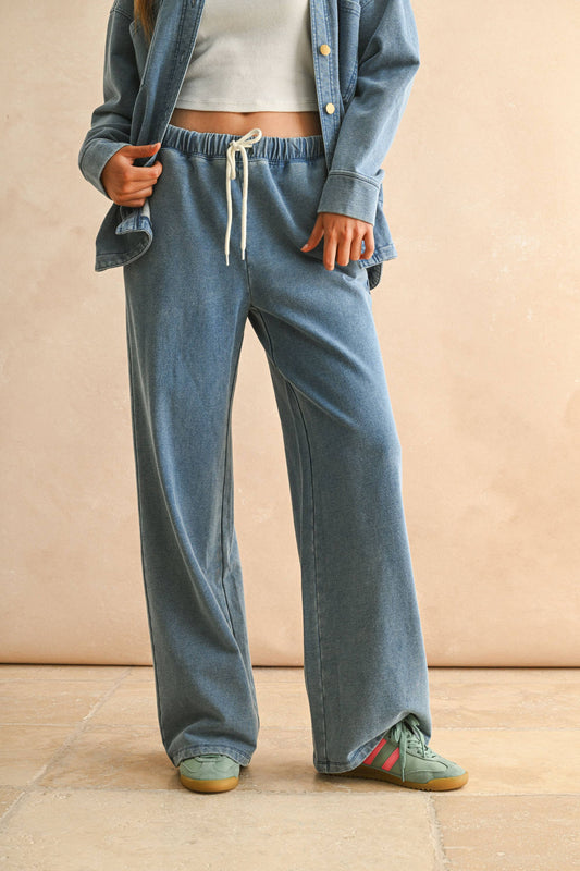 Washed Knitted Pants