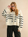 Pocket Striped Cardigan