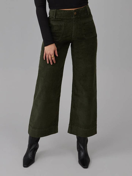 Colette High Rise Wide Leg Cords