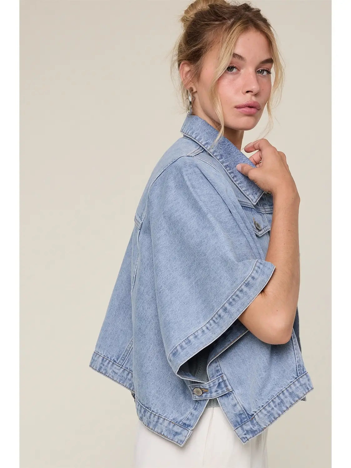 Denim Poncho