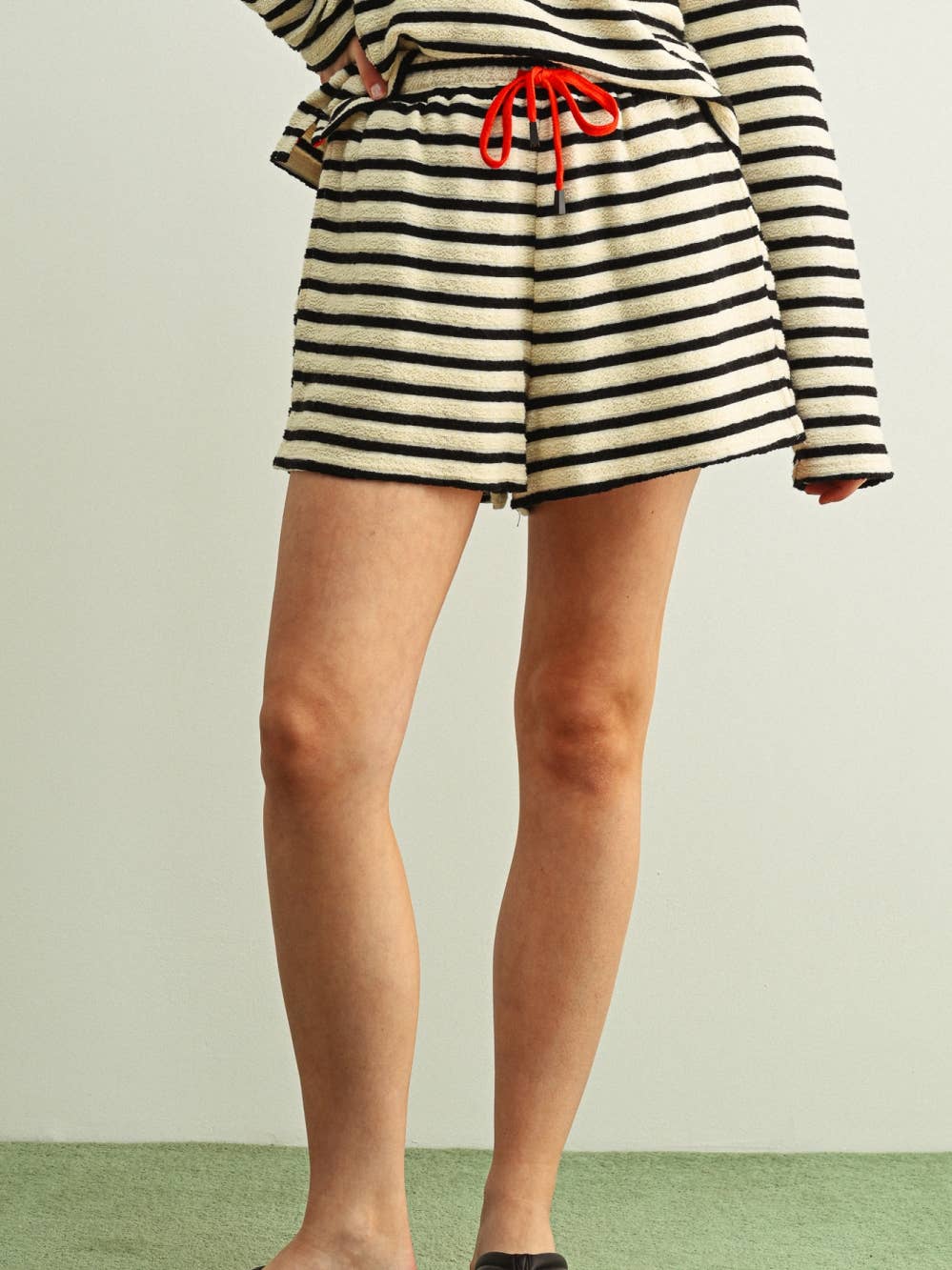 Textured Stripe Shorts