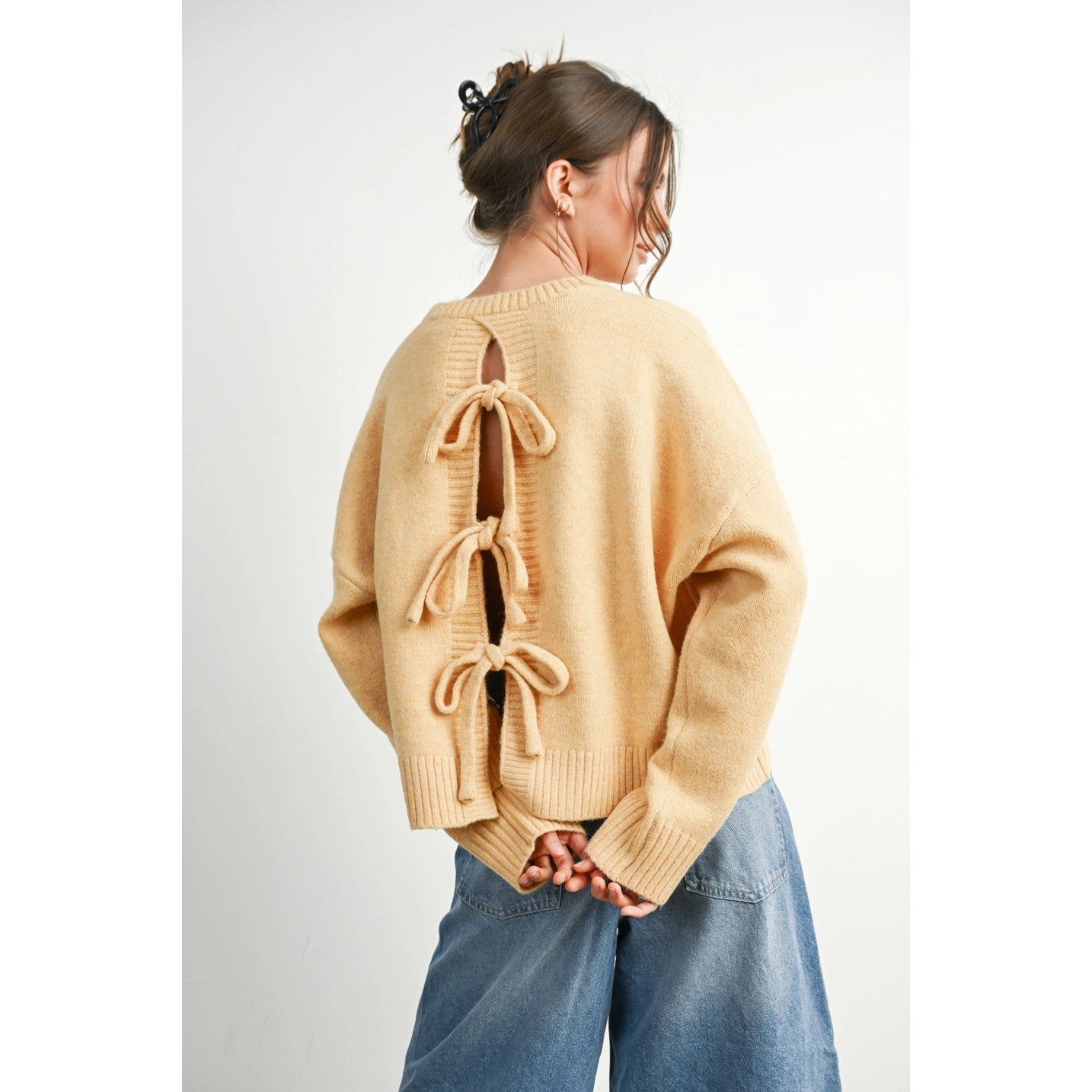 Tie-Back Sweater