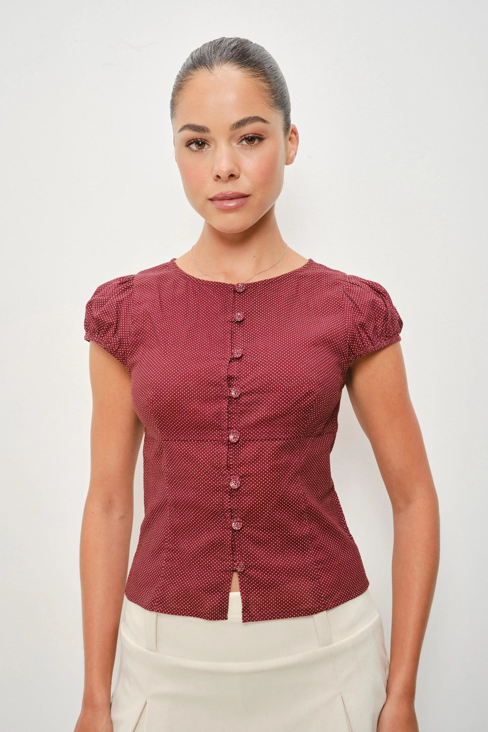 Marilyn Polka Dot Blouse