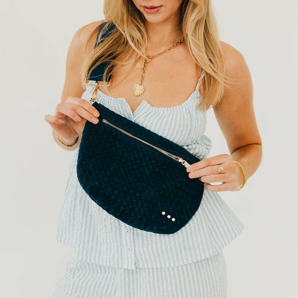 Suede Westlyn Woven Bum Bag
