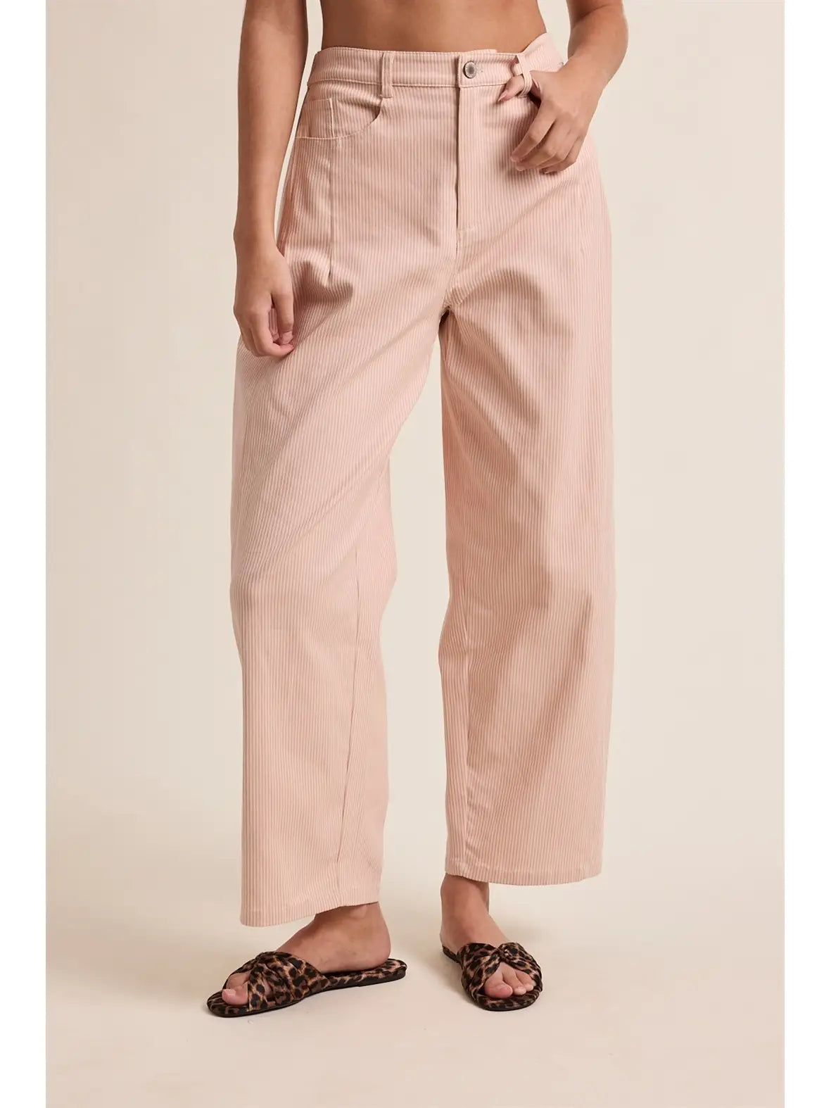 Striped Cotton Pants