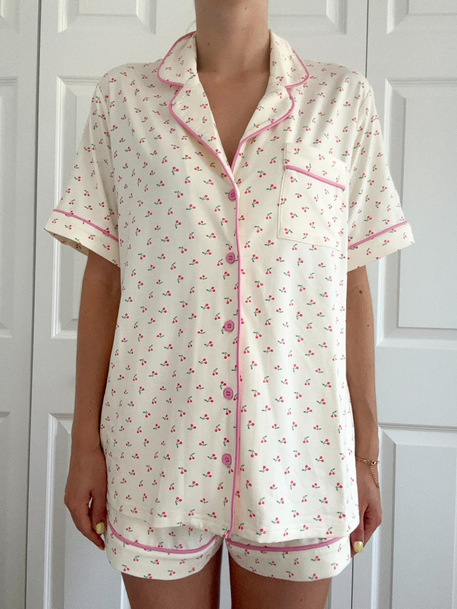 Cherries All Over PJ Top