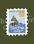 Postage Stamp Sticker