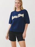 Game Day Short Sleeve Sweater