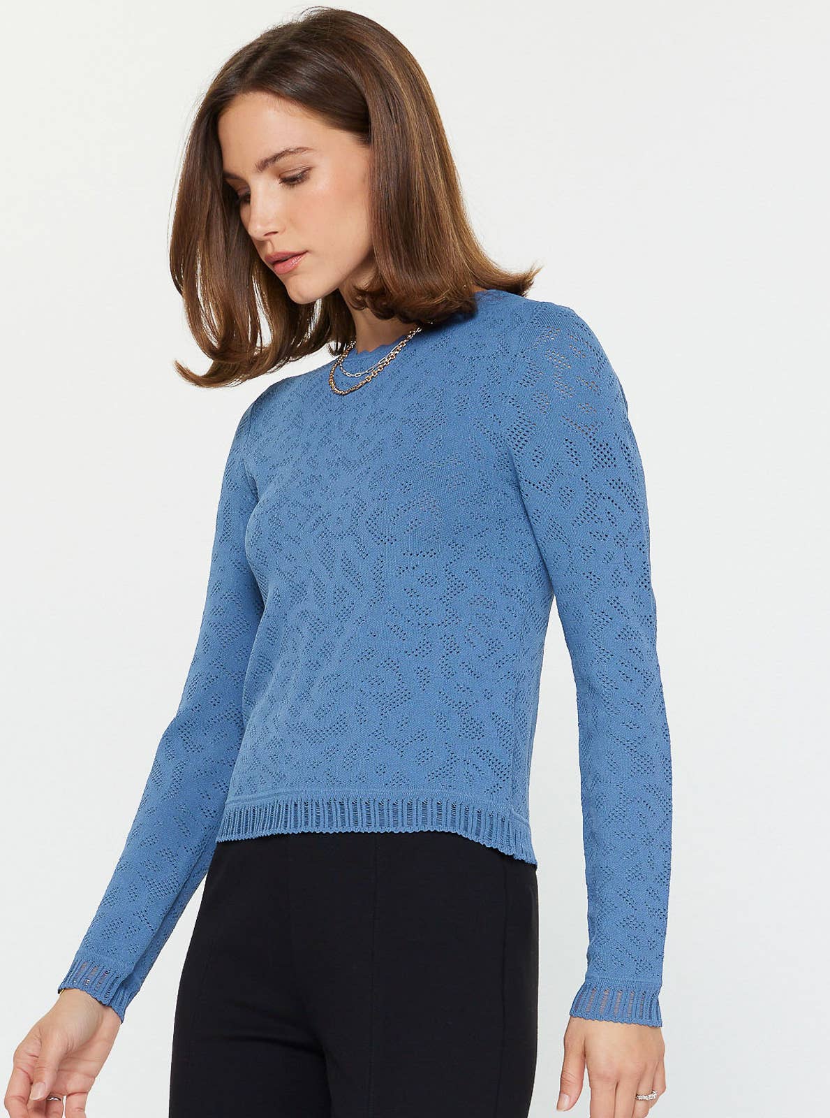 Scalloped Neck Sweater