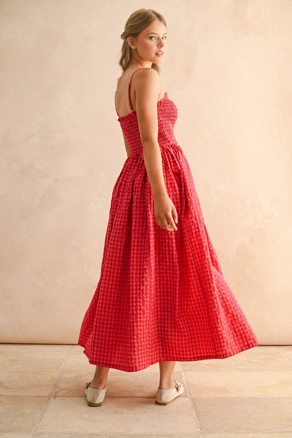 Gingham Maxi Dress