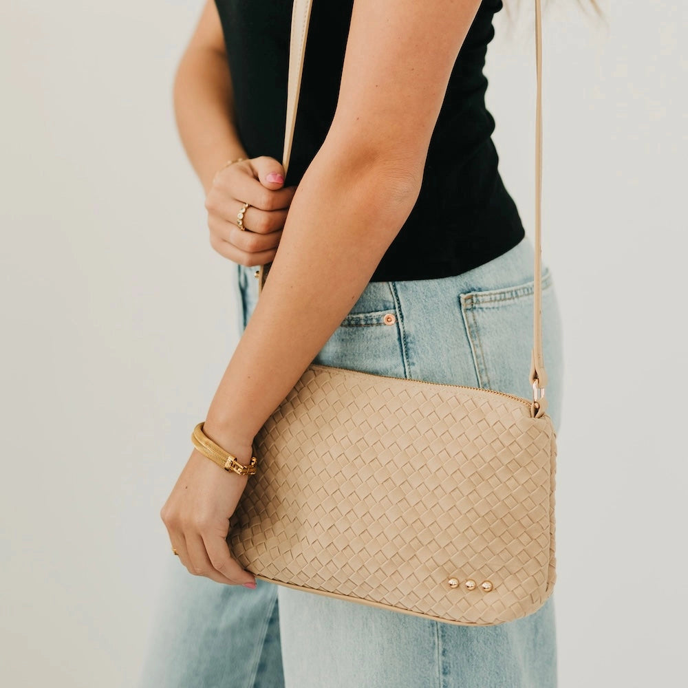 Suede Harper Shoulder Bag