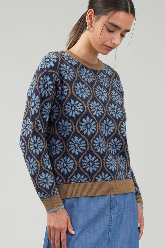 Flower Pullover Sweater