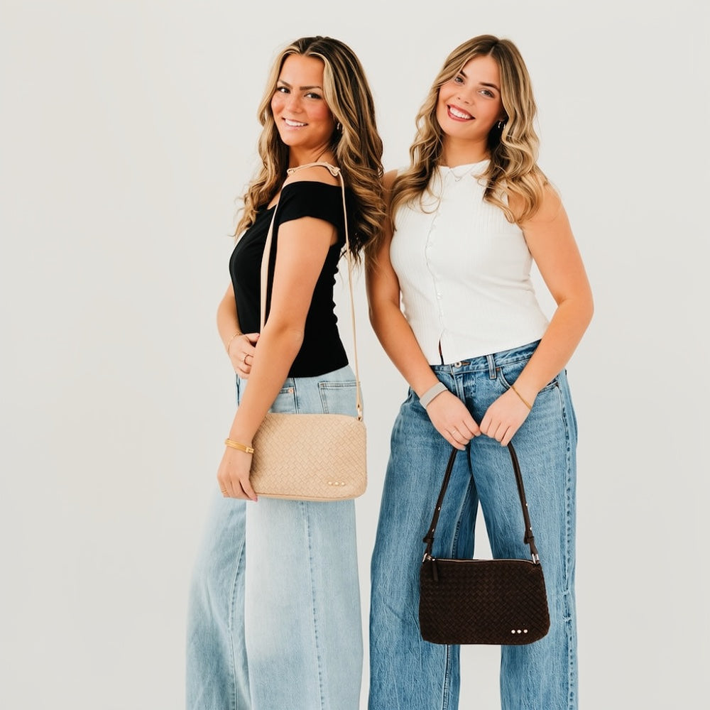 Suede Harper Shoulder Bag