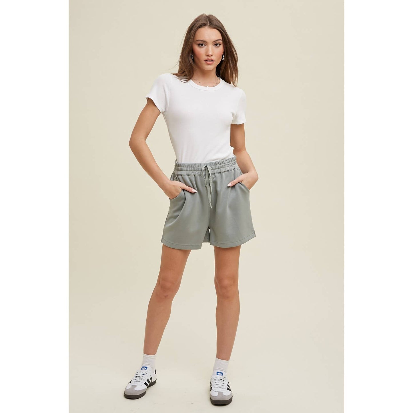 Waffle Knit Short Sleeve Top