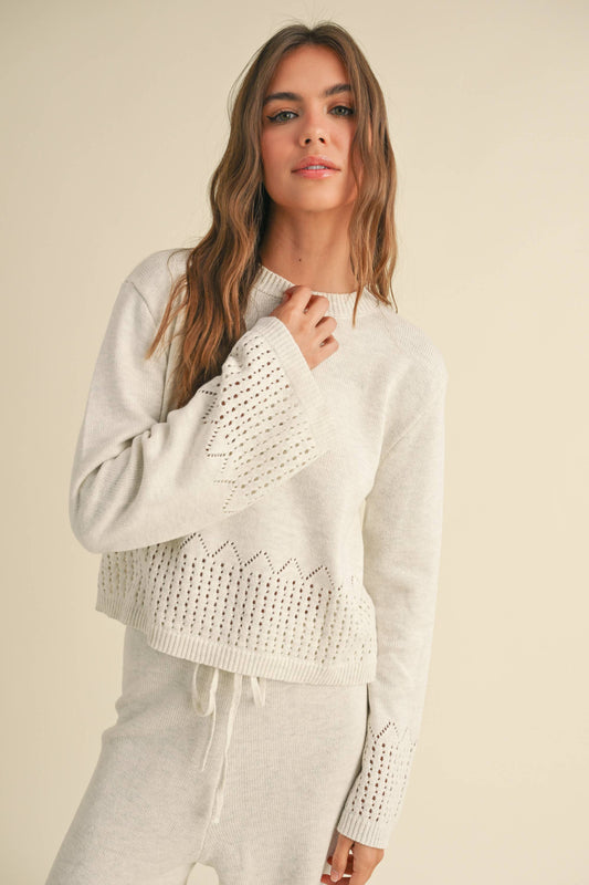 Crochet Knit Sweater