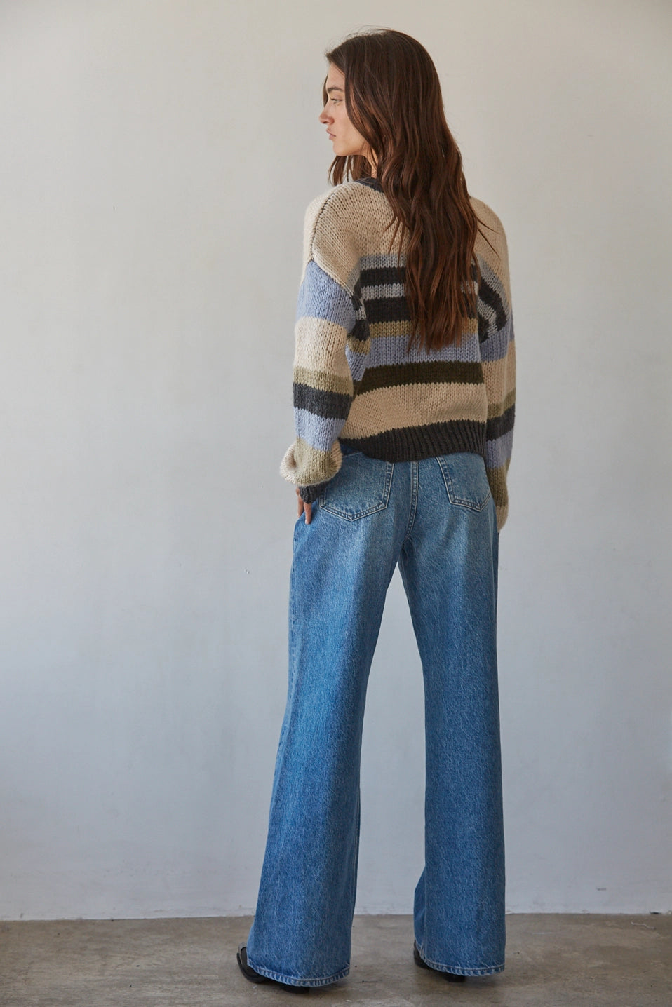 Striped Knit Sweater
