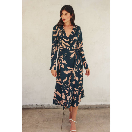 Rhythm Of Silence Wrap Dress