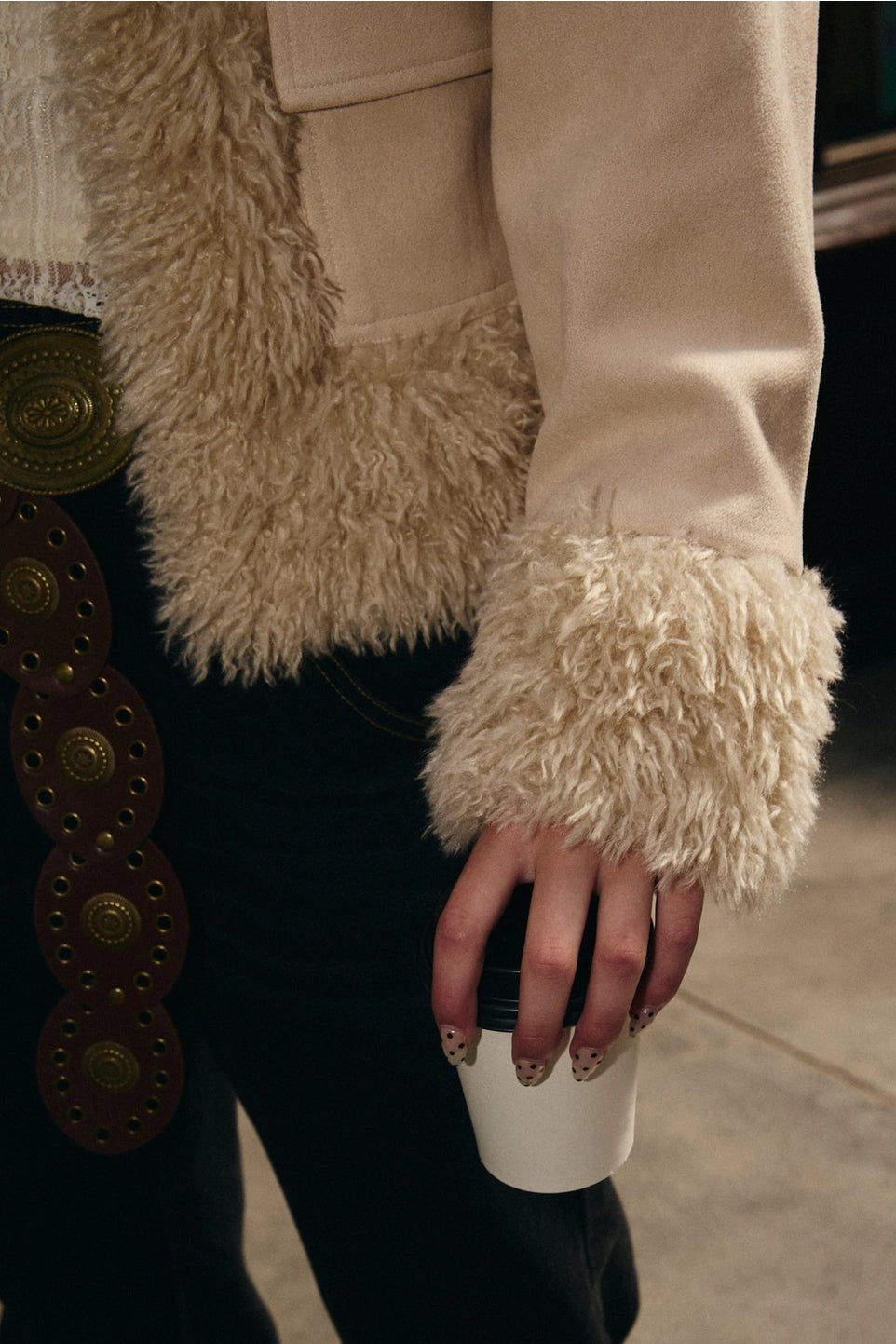 Shaggy Faux Suede Jacket