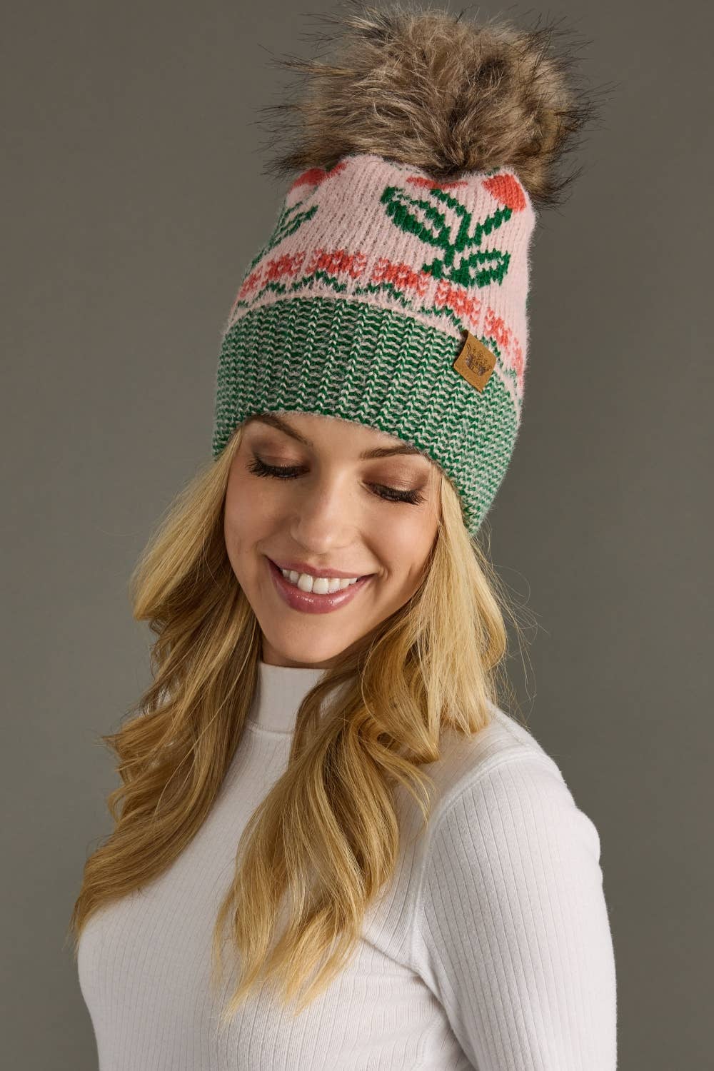 Cherry Pom Hat