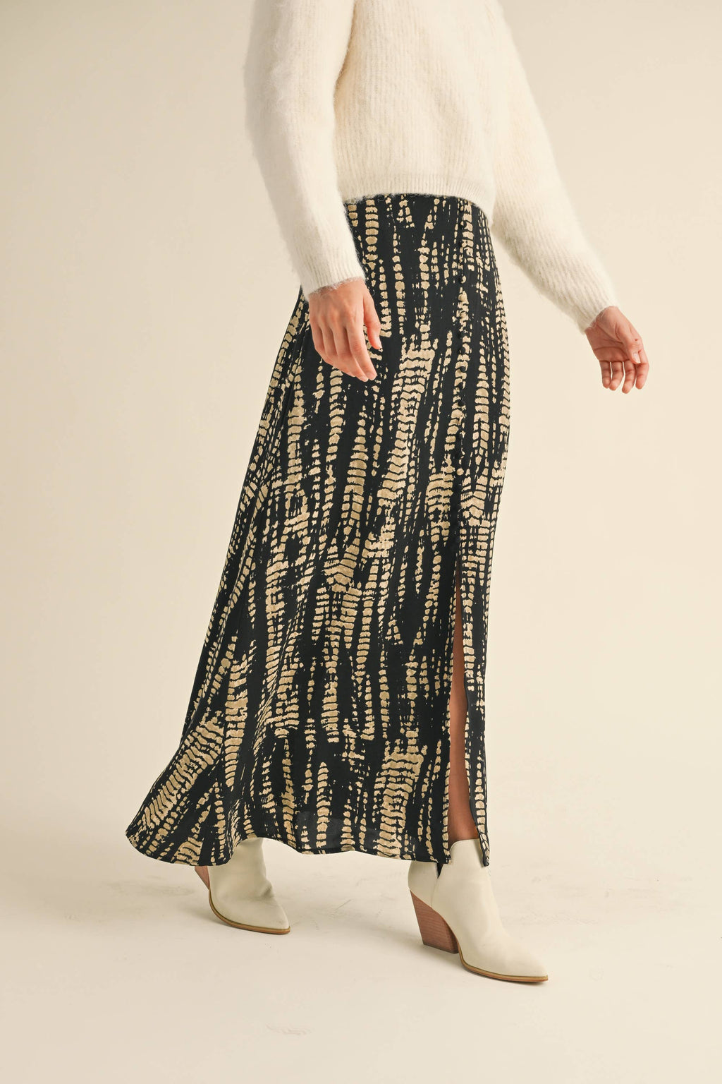 Pattern Maxi Skirt