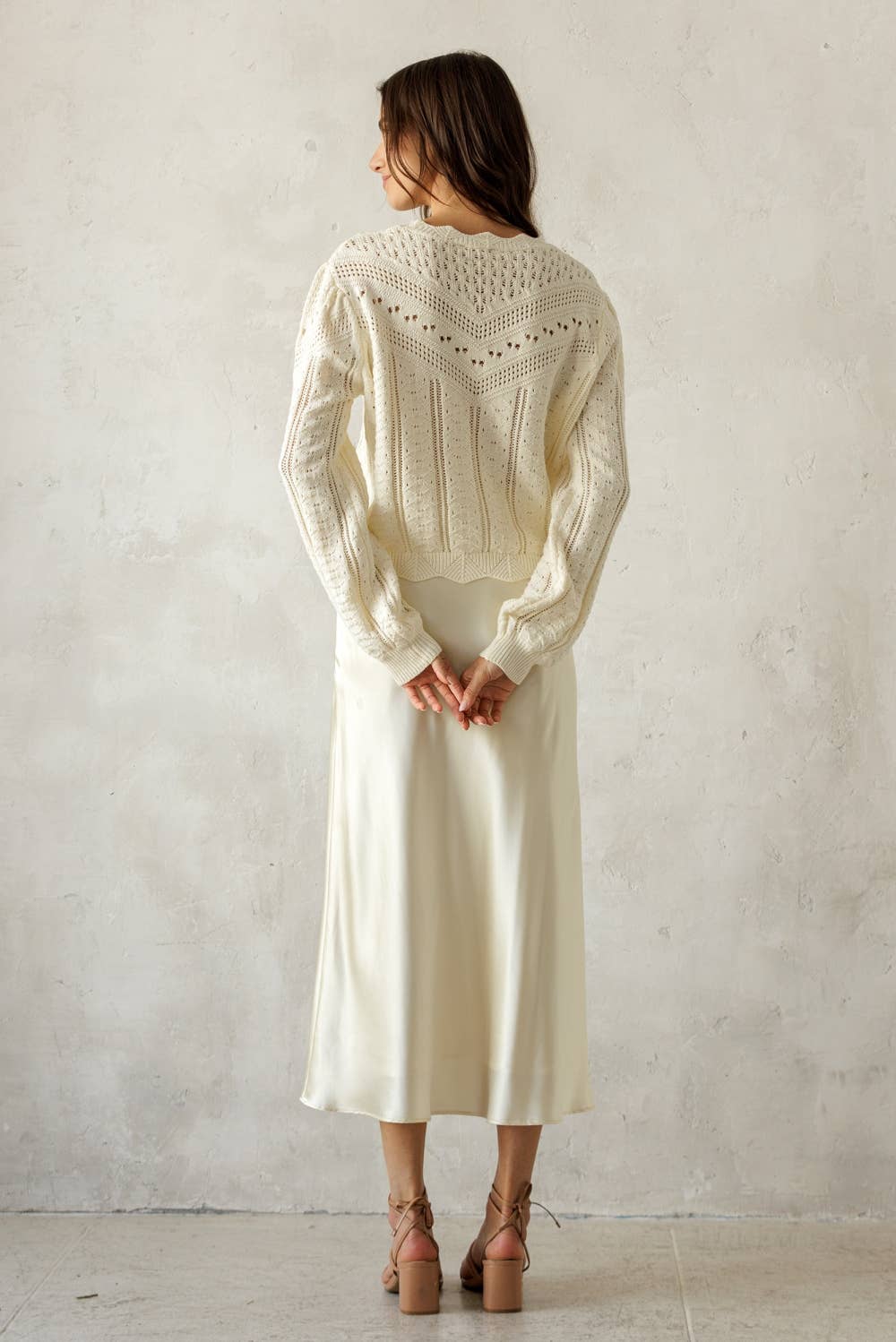 Pointelle Knit Sweater