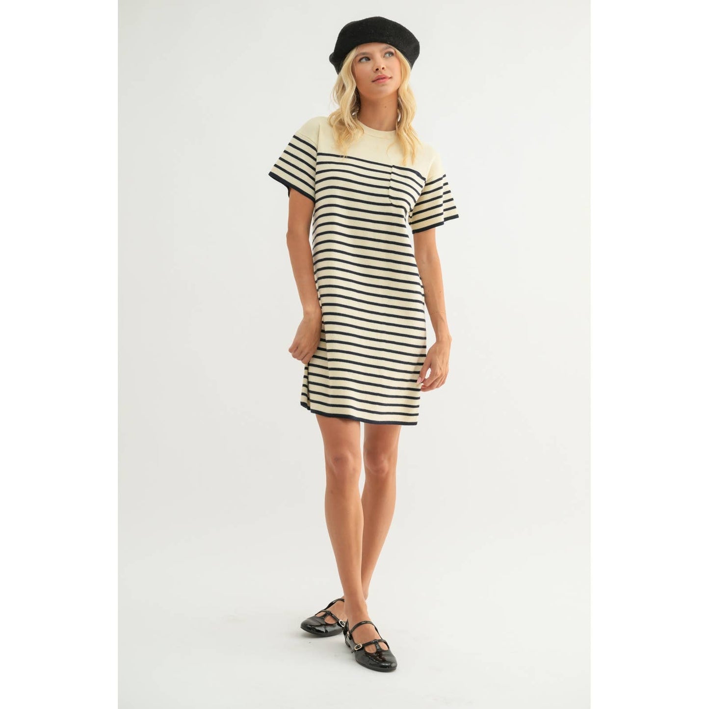 Striped Sweater Mini Dress