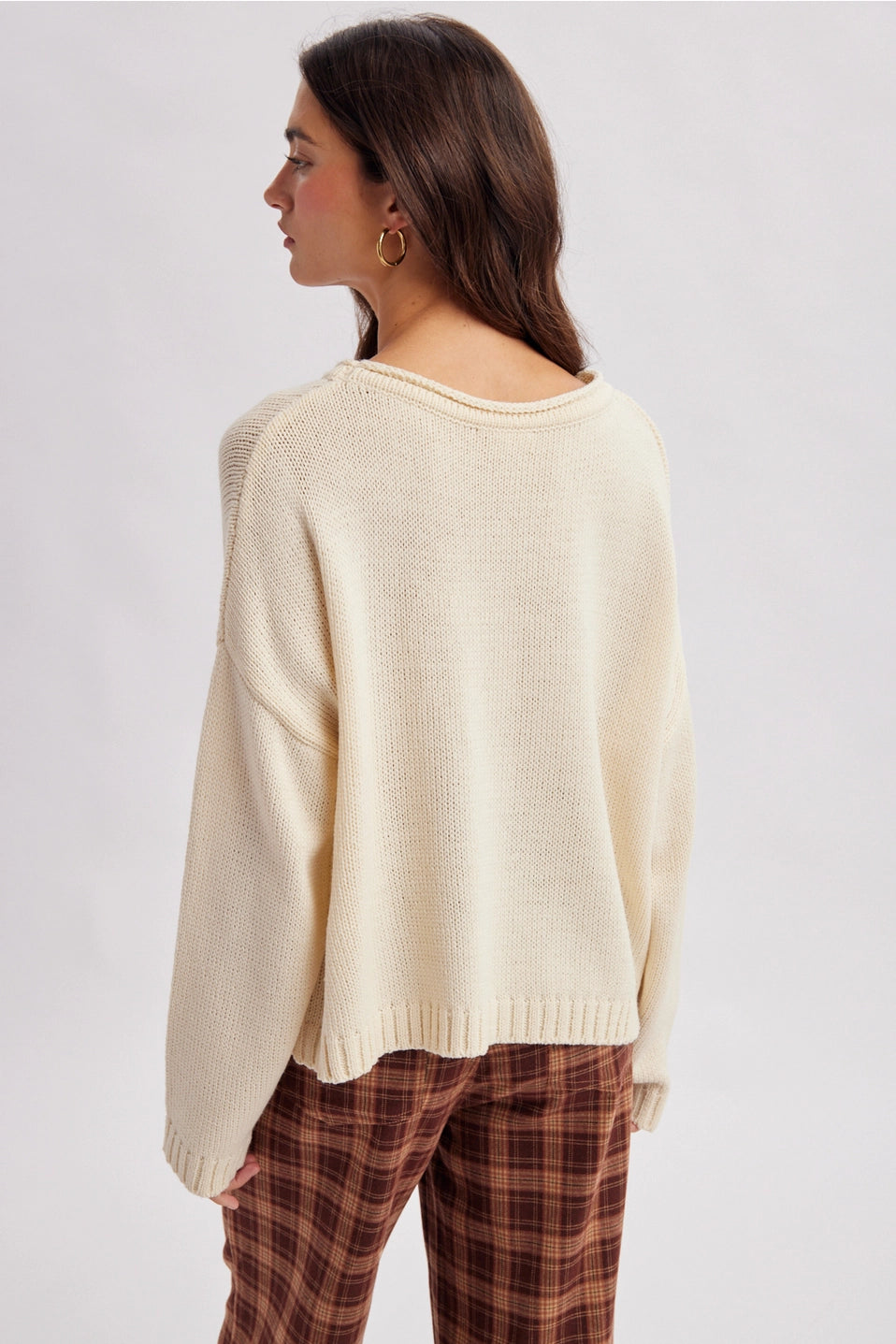 Roll-Neck Pocket Sweater