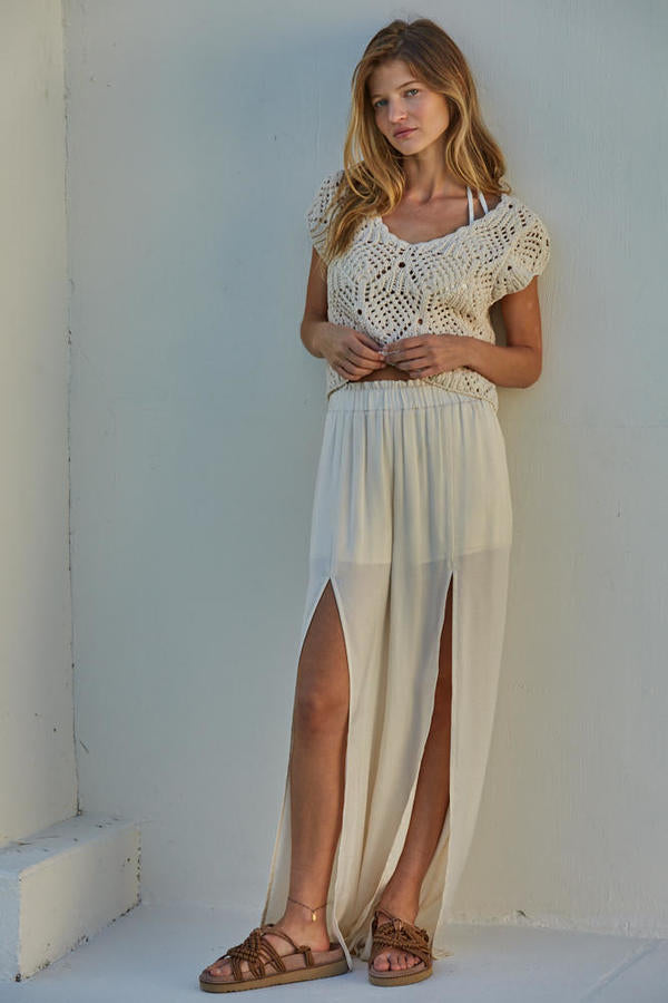Kendra Crochet Top