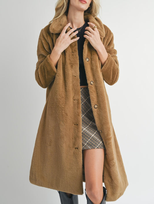 Eden Faux Fur Long Coat