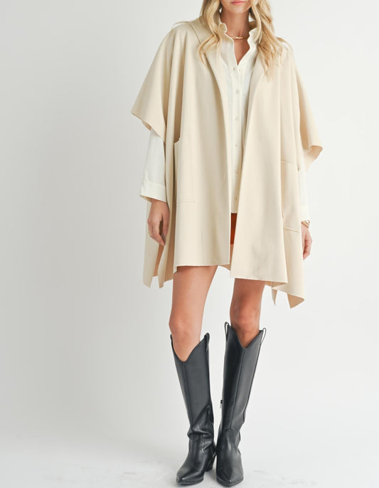 Lisha Belted Poncho
